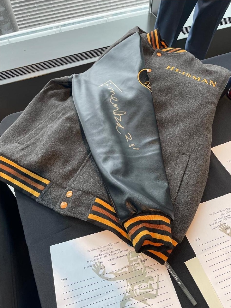 Signed Heisman varsity jacket
